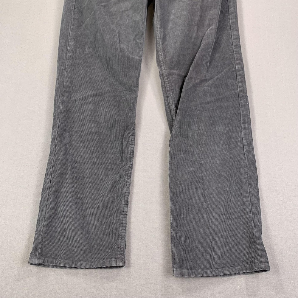 Calvin Klein Jeans Pants Men (36) 34x30 Gray Corduroy 5-Pocket Straight Stretch - Picture 3 of 16